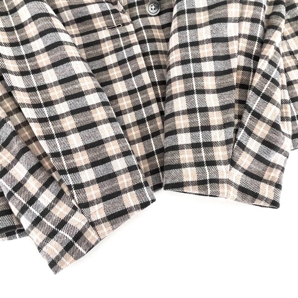 We The Free Plaid Oversized Blazer Jacket - Picture 10 of 12